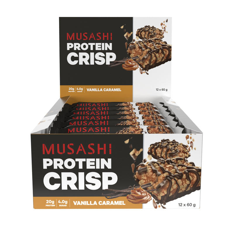 Musashi Protein Crisp Bar Vanilla Caramel 60g