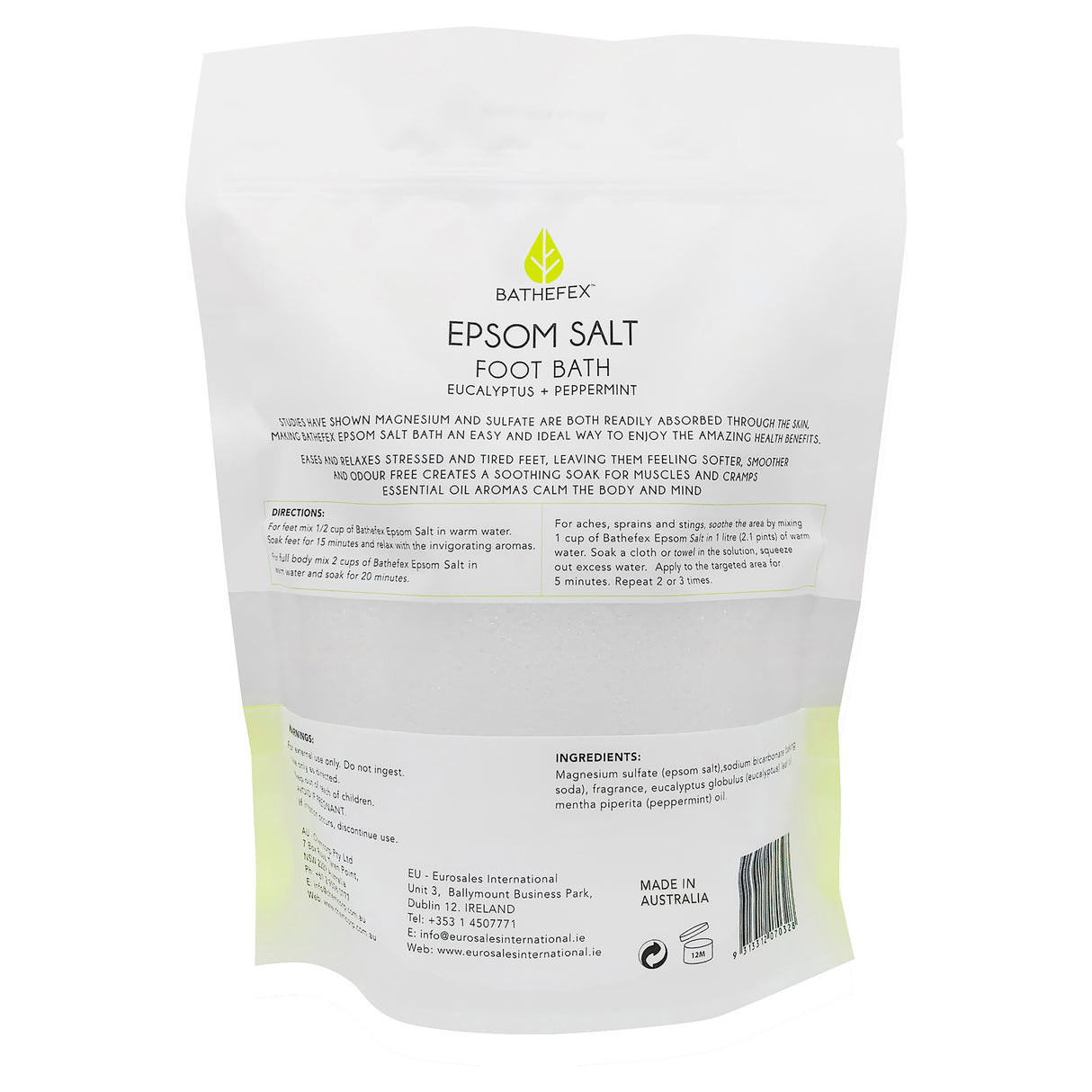 BATHEFEX EPSOM SALT FOOT BATH 750G