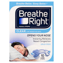 Breathe Right Nasal Strips Clear Large 10
