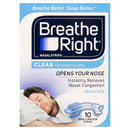 Breathe Right Nasal Strips Clear Regular 10s