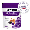Difflam Soothing Drops + Immune Support Black Elderberry Flavour 20s