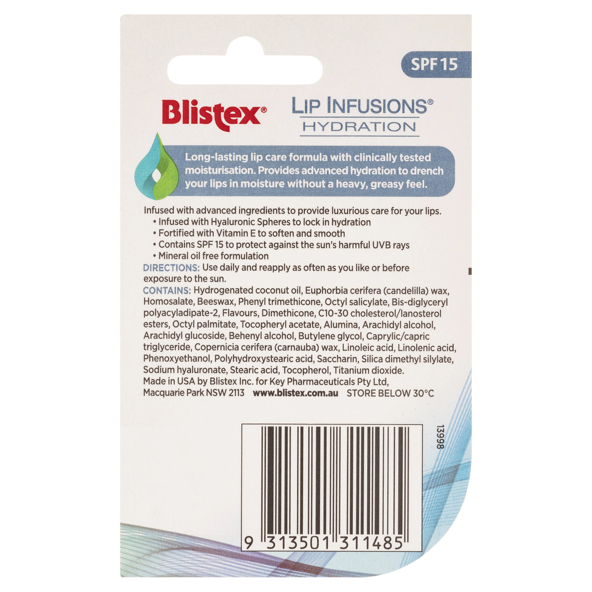 Blistex Lip Infusions Hydration 3.7g