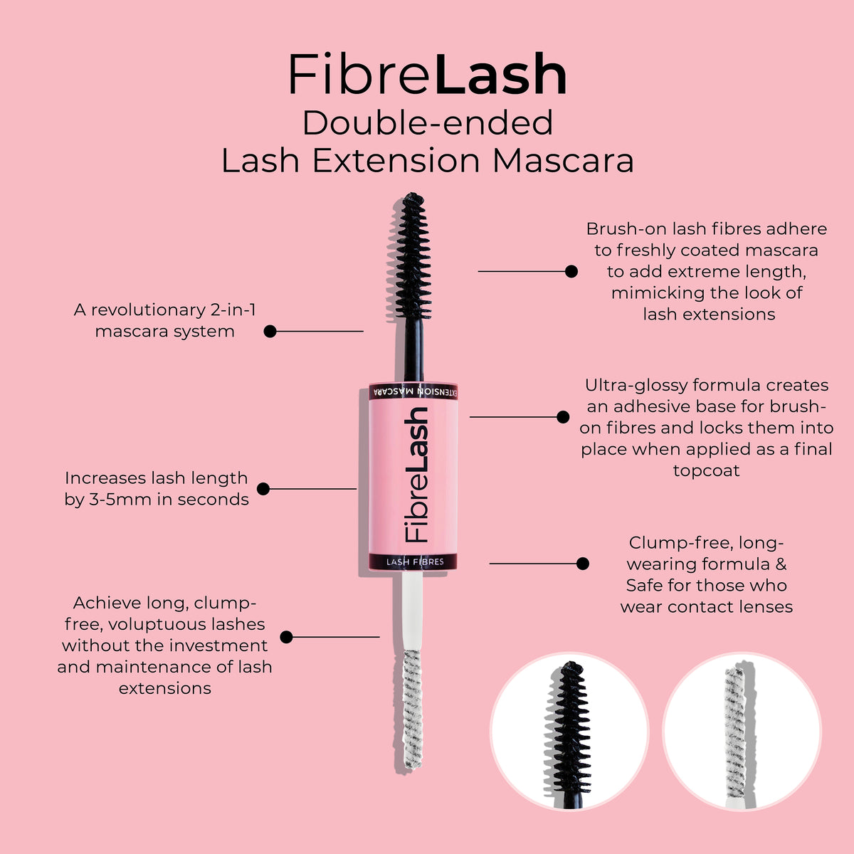 MCoBeauty Double-Ended FIBRE LASH Mascara