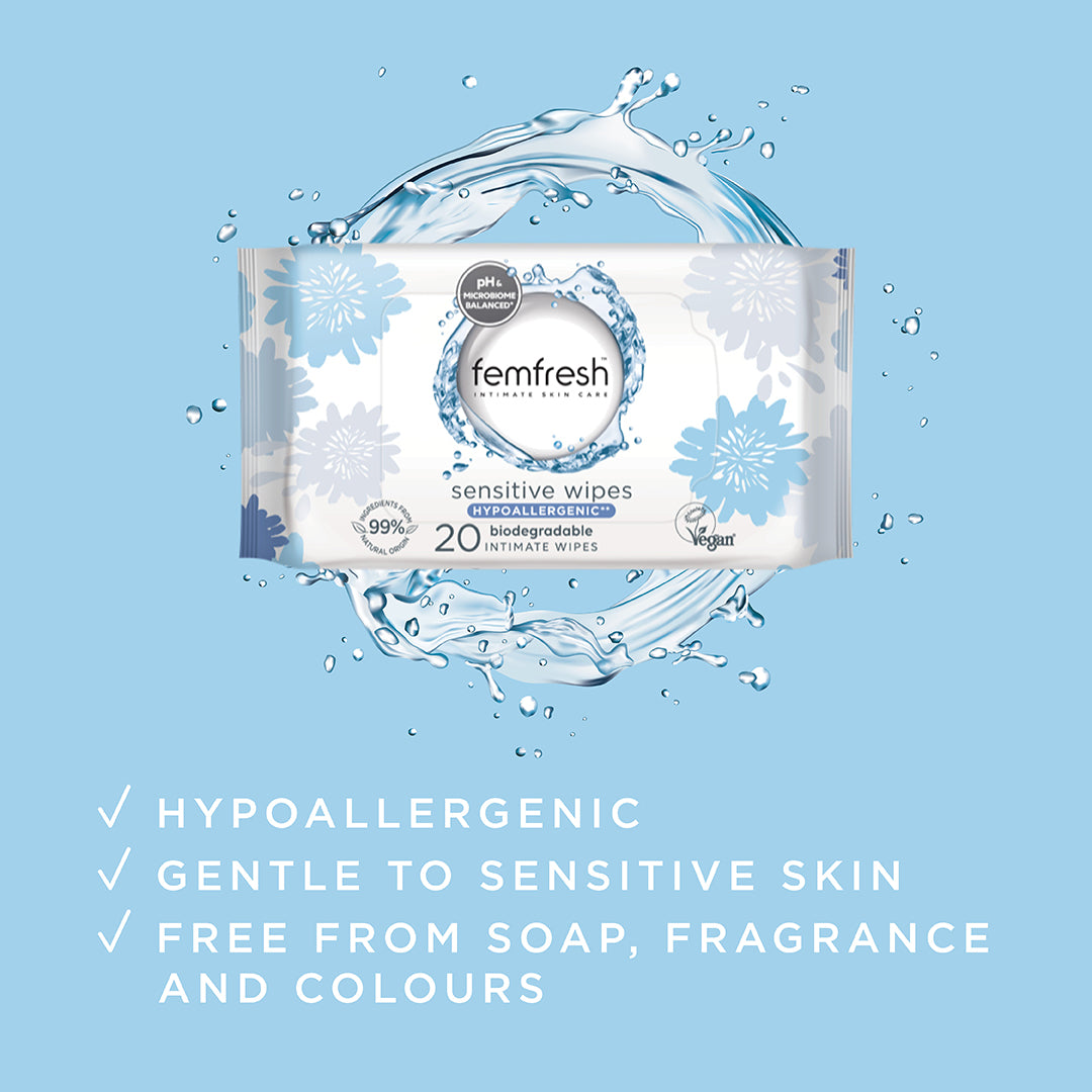 FEMFRESH Wipes Sensitive 20pk