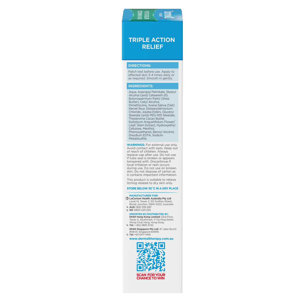 Dermal Therapy Anti-Itch Soothing Cream 85g