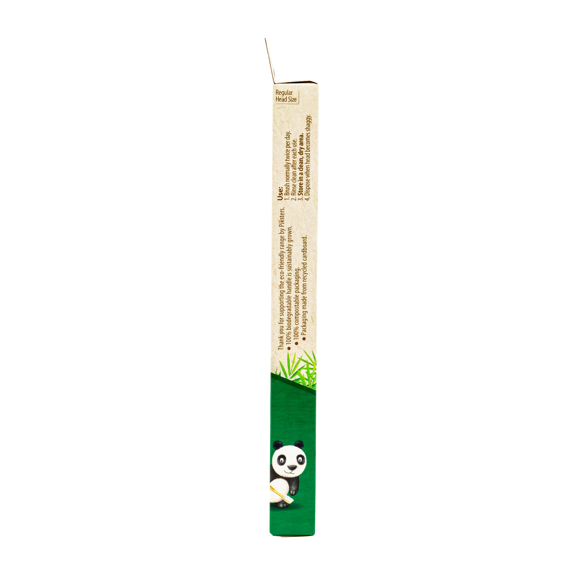 Piksters Bamboo Classic Adult Toothbrush Medium 6pk