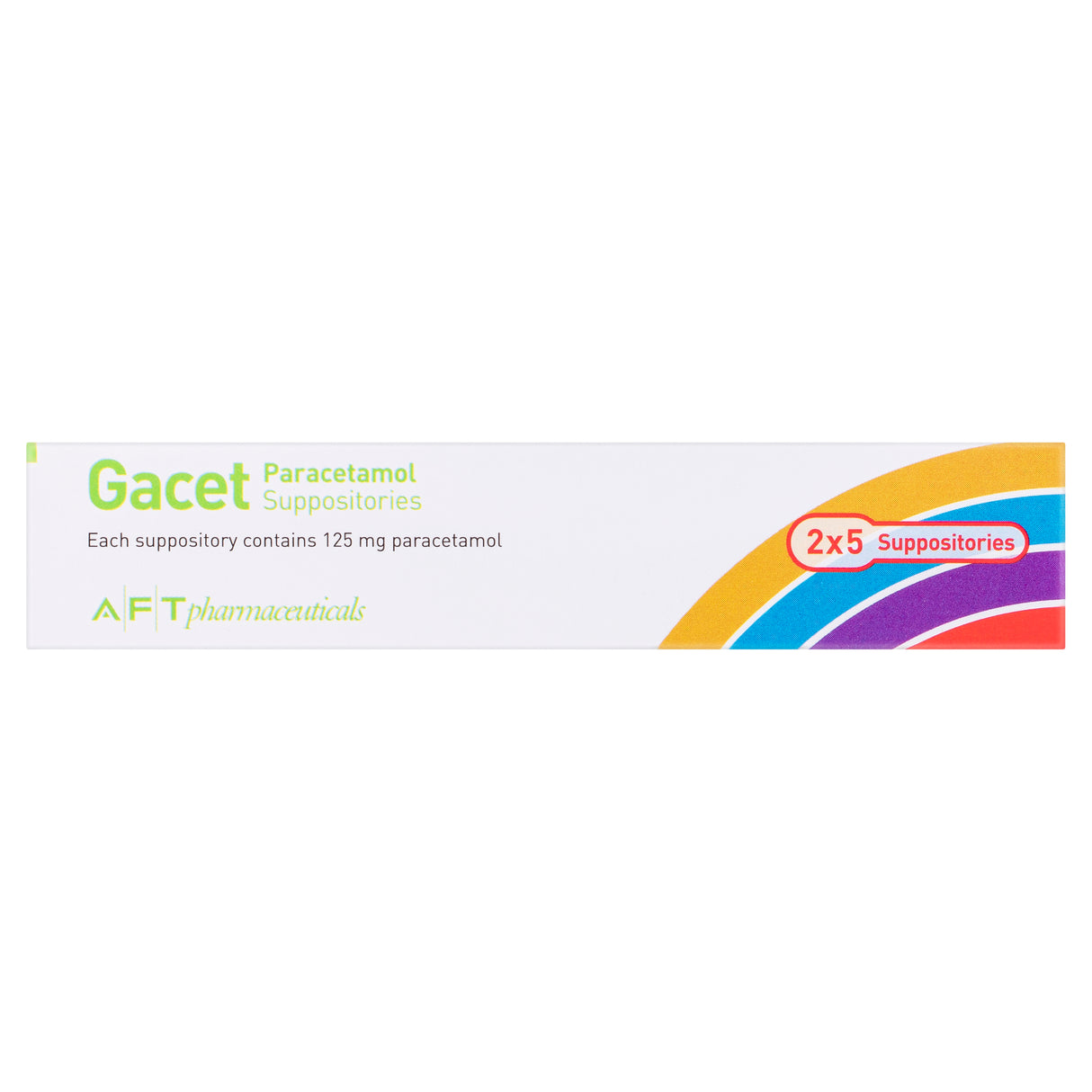 Gacet® Paracetamol 125mg Suppositories 10 Pack
