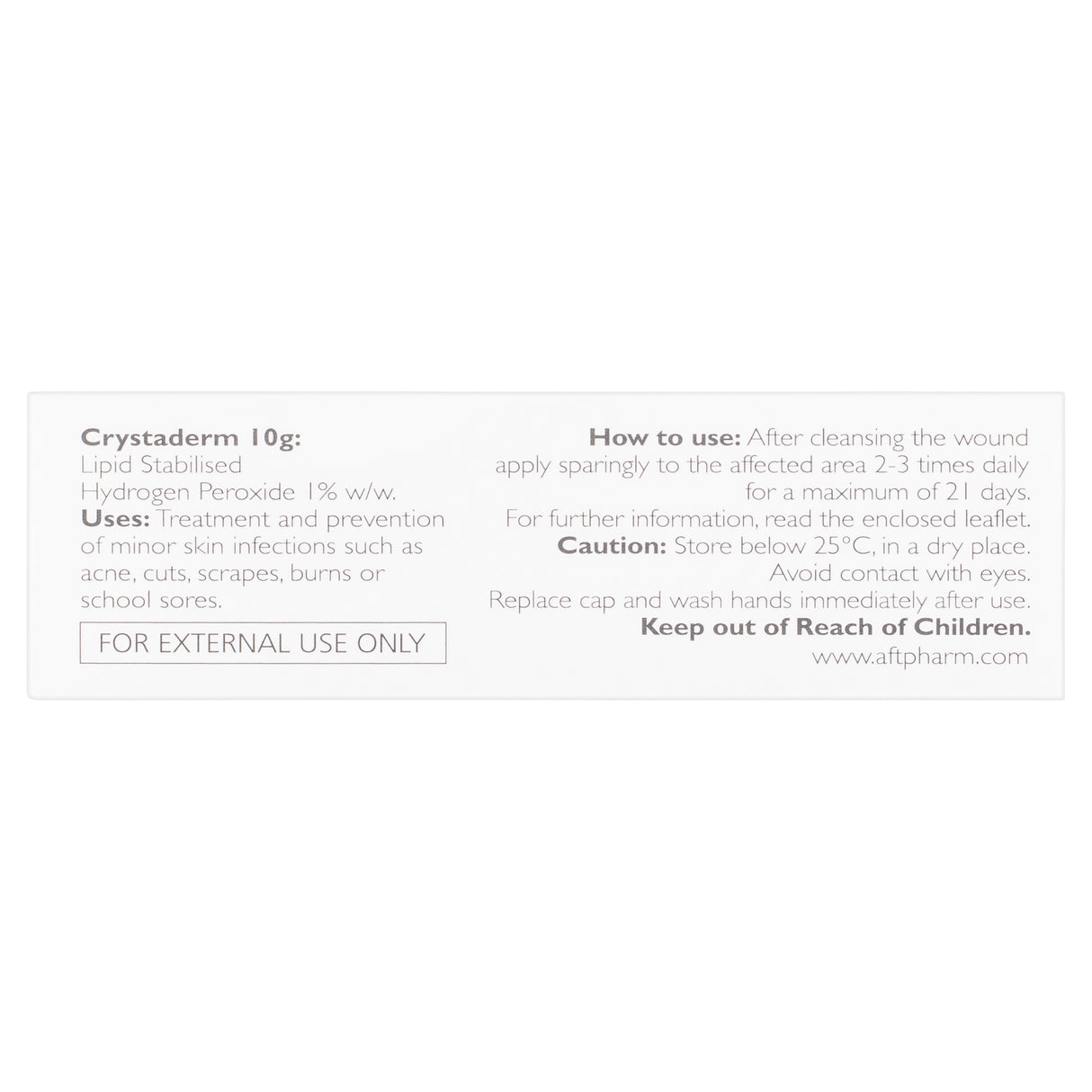 Crystaderm First Aid Cream 10g