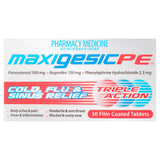 Maxigesic® PE Triple Action Cold, Flu & Sinus Relief 30 Tablets