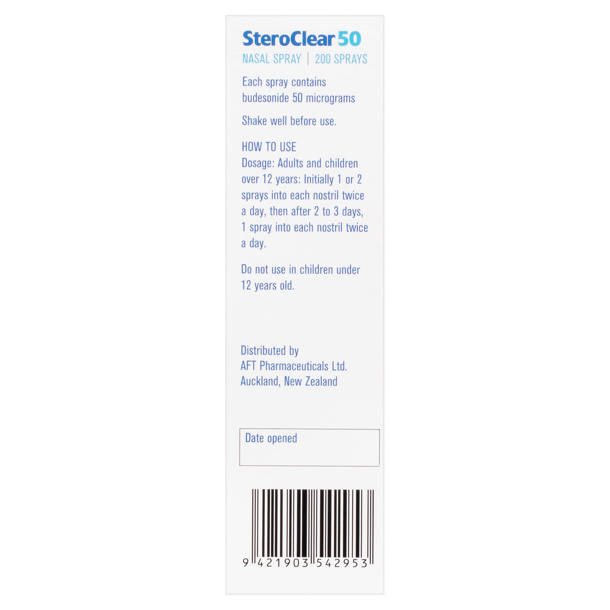 SteroClear® 50 Nasal Spray 200 Sprays