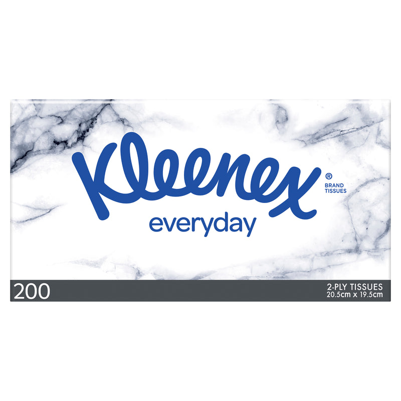 Kleenex Everyday 2 Ply Facial Tissues 200 Pack