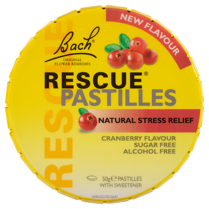 Bach Rescue Pastilles Cranberry 50g