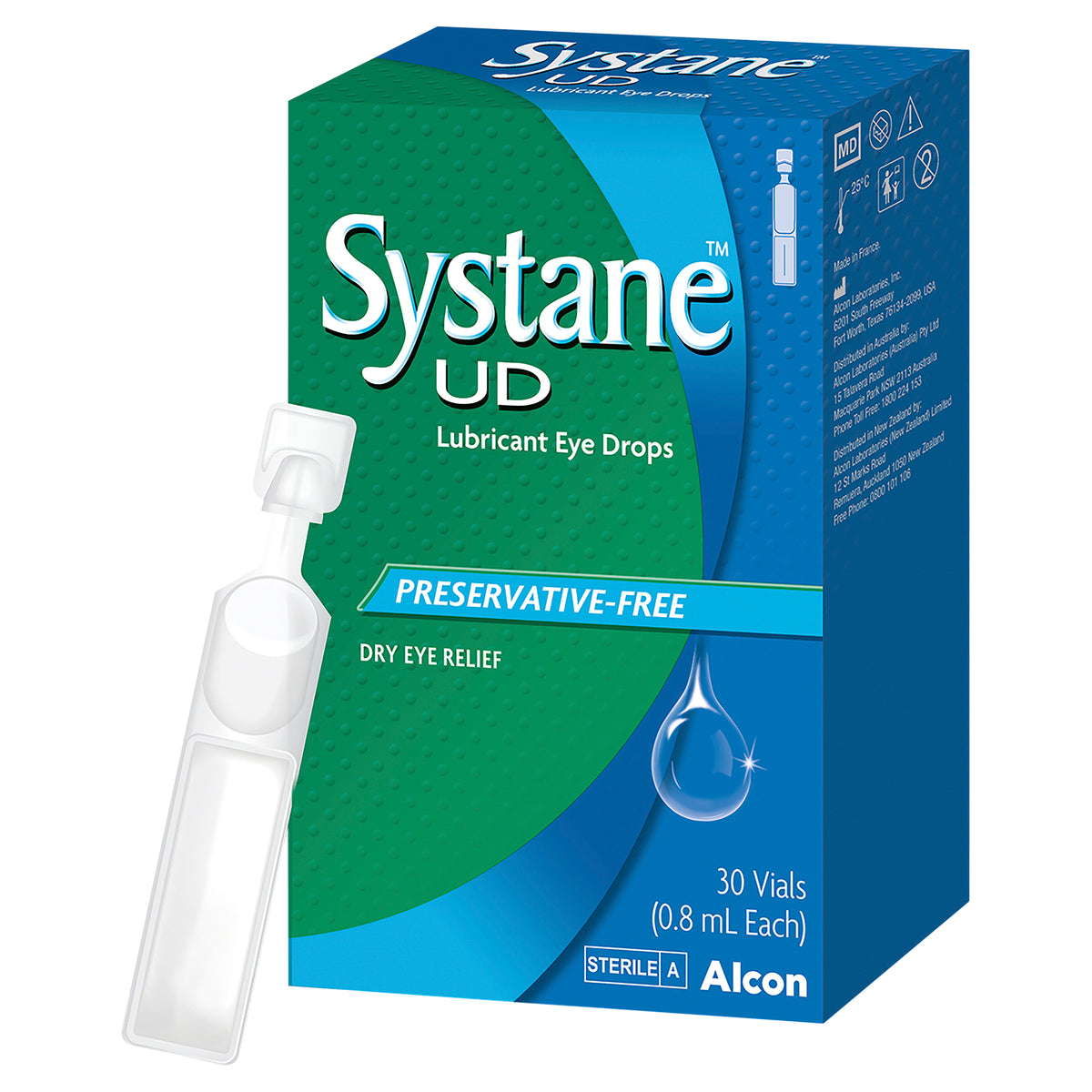 Systane Lubricating Eye Drops PF 0.8ml Vials 30