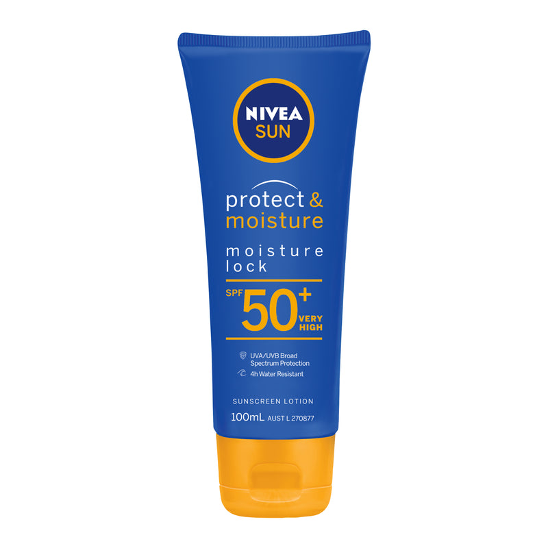 NIVEA Protect & Moisture Moisture Lock SPF50+ Sunscreen Lotion 100ml