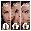 Rimmel London, Brow This Way Eyebrow Sculpting Kit, Mid Brown