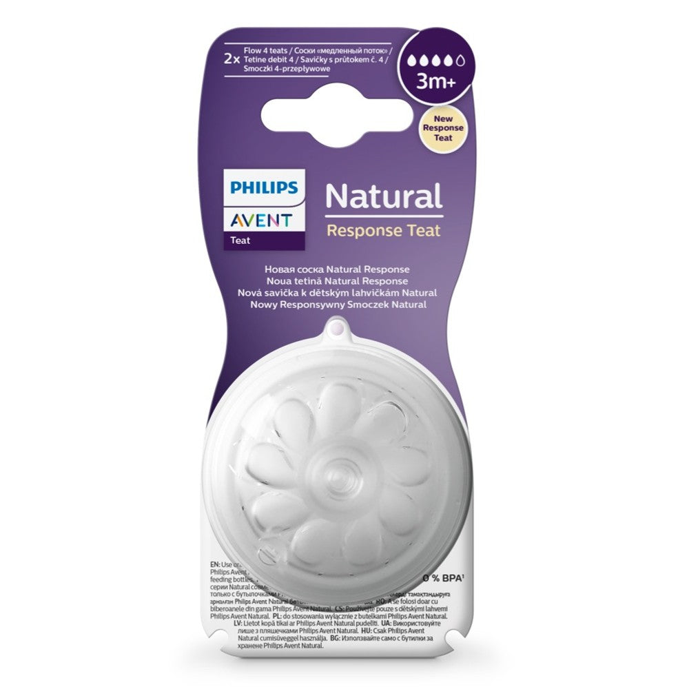 Philips Avent Natural Response Teat 3month+ 2pk