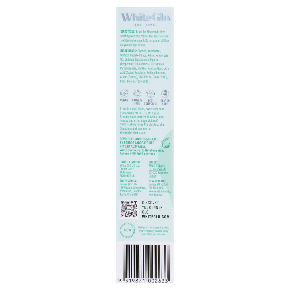 White Glo Purple Tooth Toner Serum