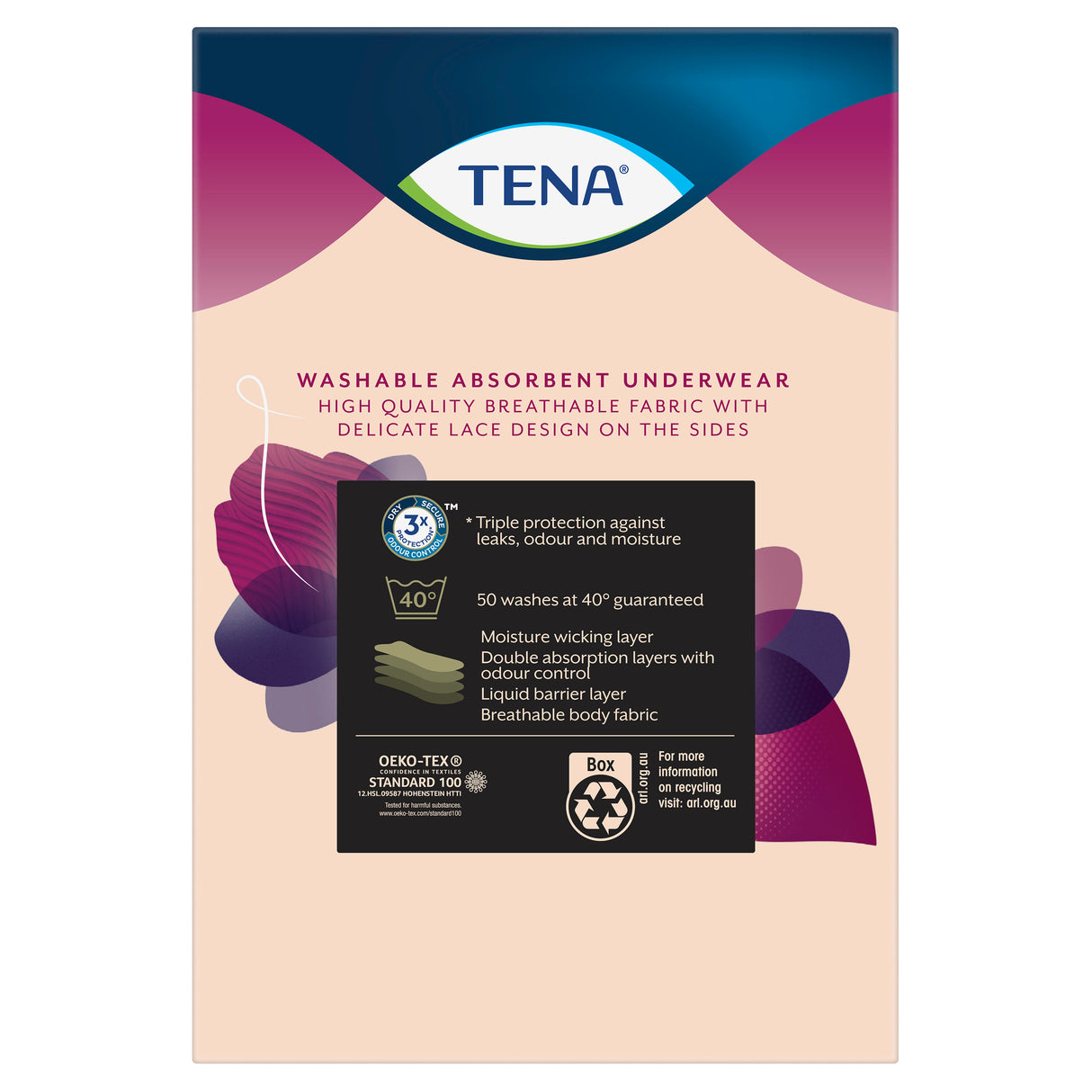 Tena Washable Absorbent Underwear 14-16