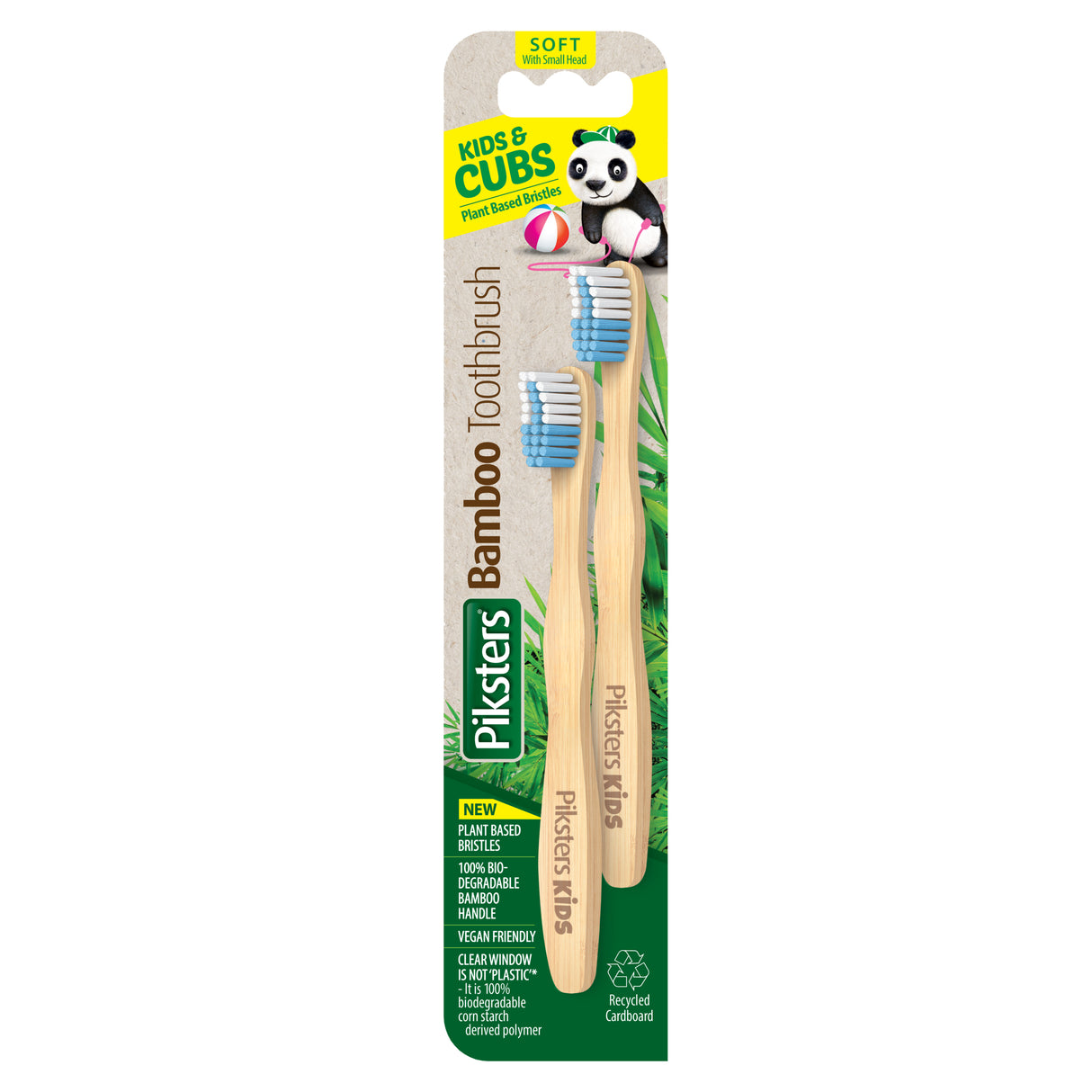 PIKSTERS P/Bamboo T/brush Kids 2pk