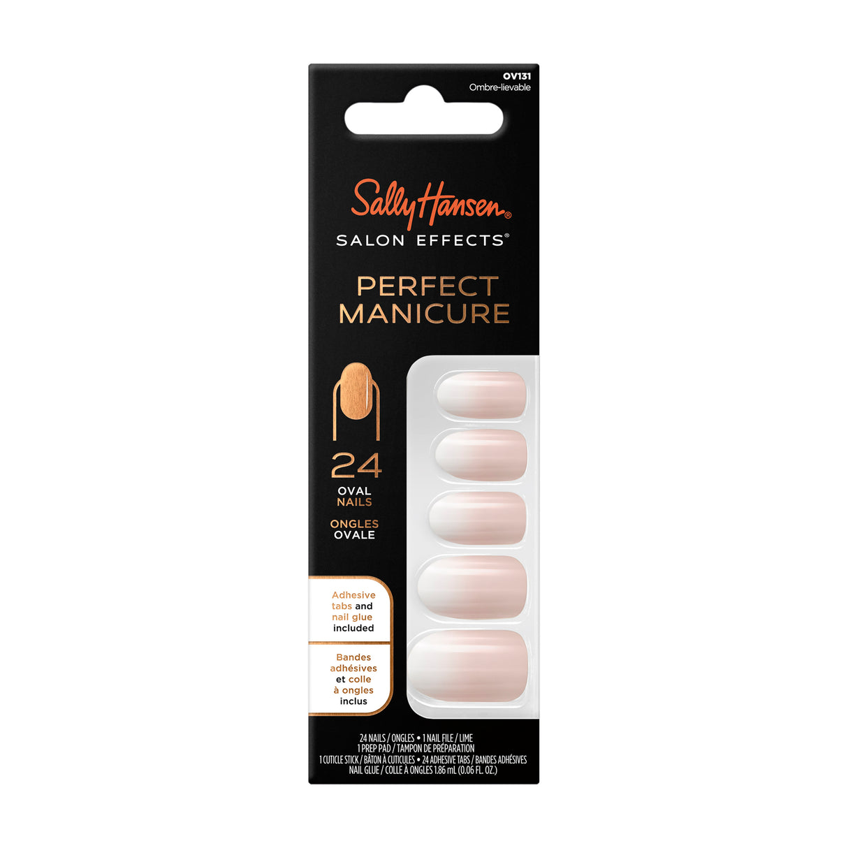 Sally Hansen Salon Effects Perfect Manicure Press On Nails Ombre-lievable Oval