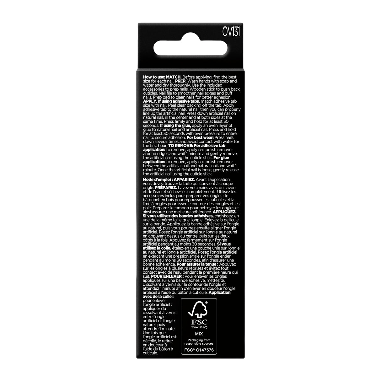 Sally Hansen Salon Effects Perfect Manicure Press On Nails Ombre-lievable Oval