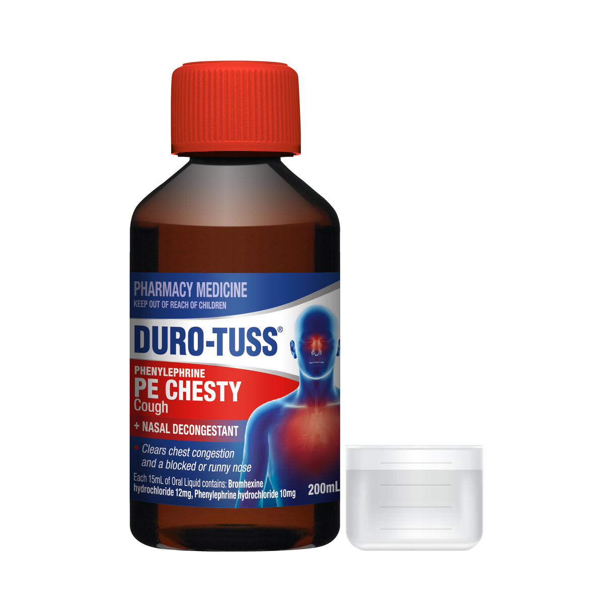 Duro-Tuss PE Chesty Cough Medicine and Nasal Decongestant 200 mL