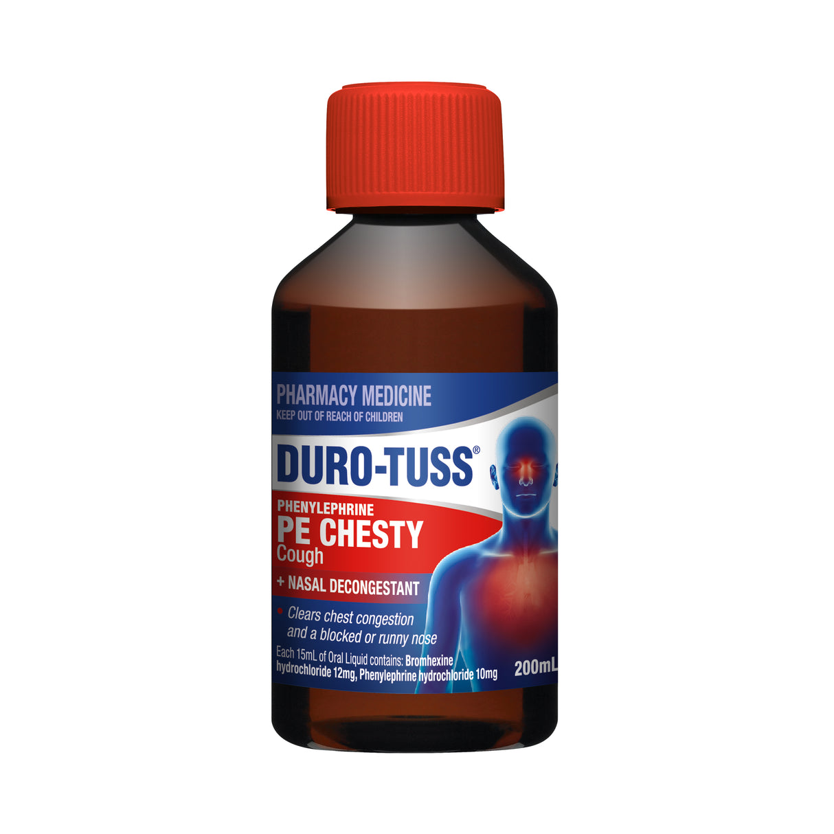 Duro-Tuss PE Chesty Cough Medicine and Nasal Decongestant 200 mL