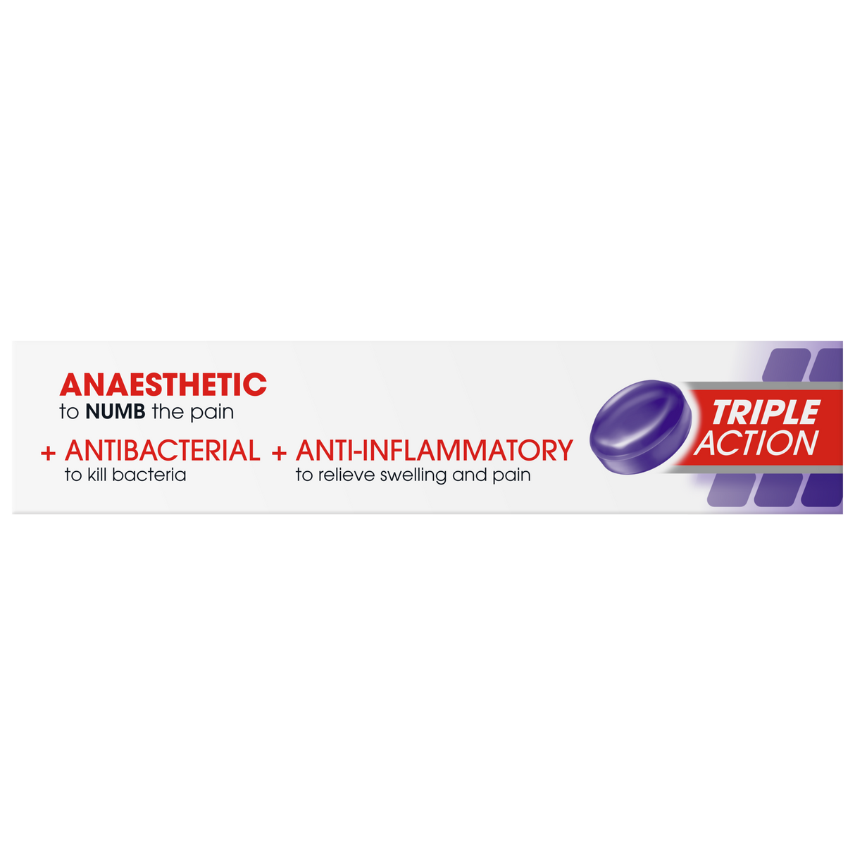 Difflam Plus Anaesthetic Sore Throat Lozenges Blackcurrant Flavour 16 Pack