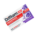 Difflam Plus Anaesthetic Sore Throat Lozenges Blackcurrant Flavour 16 Pack