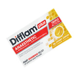 Difflam Plus Anaesthetic Sore Throat Lozenges Honey & Lemon Flavour 16 Pack