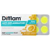 Difflam Sore Throat Lozenges Sugar Free Honey & Lemon 16 Pack