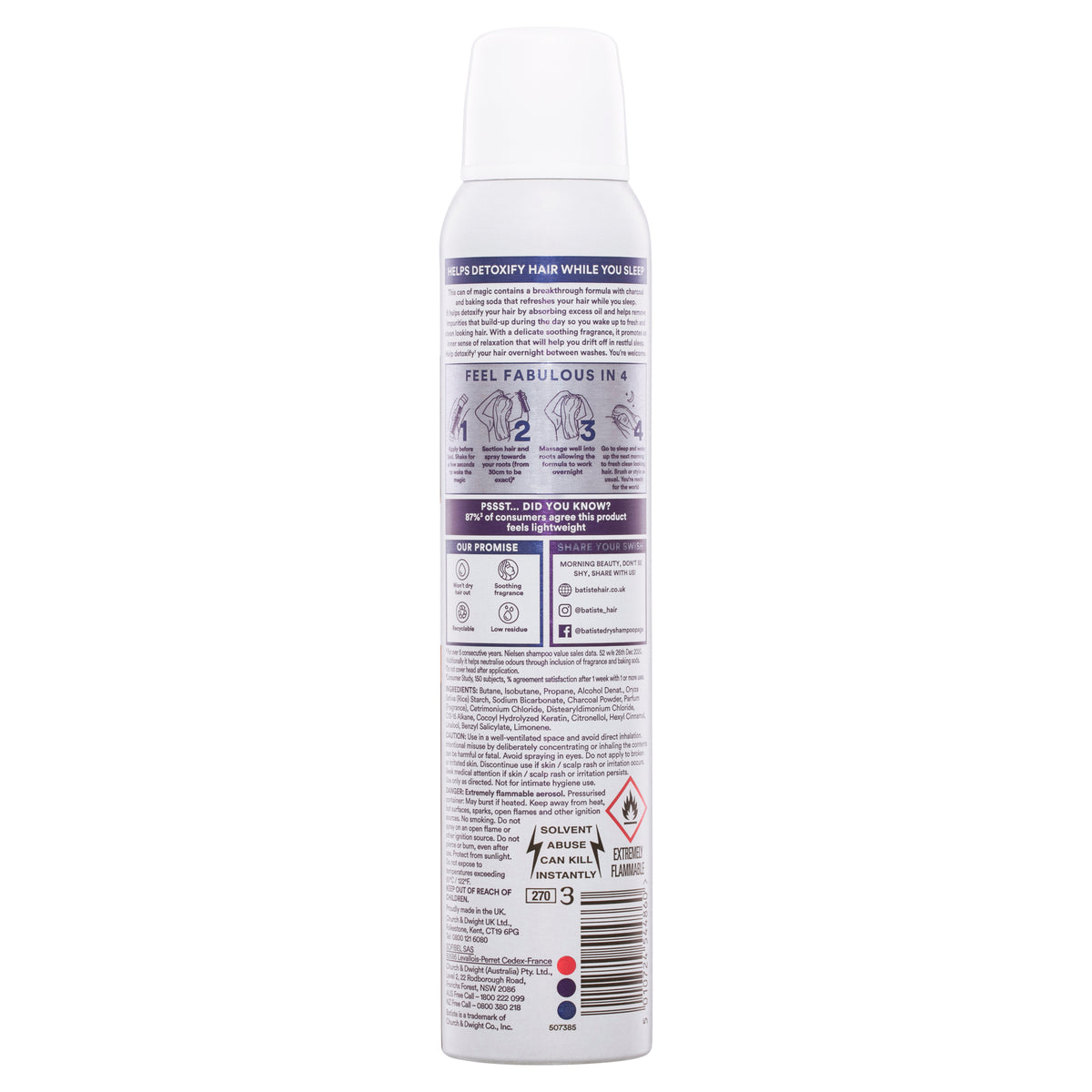 BATISTE Overnight Deep Cleanse 200ml