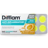 Difflam Lozenges Anti-Inflammatory + AntiBacterial Honey Lemon 32s
