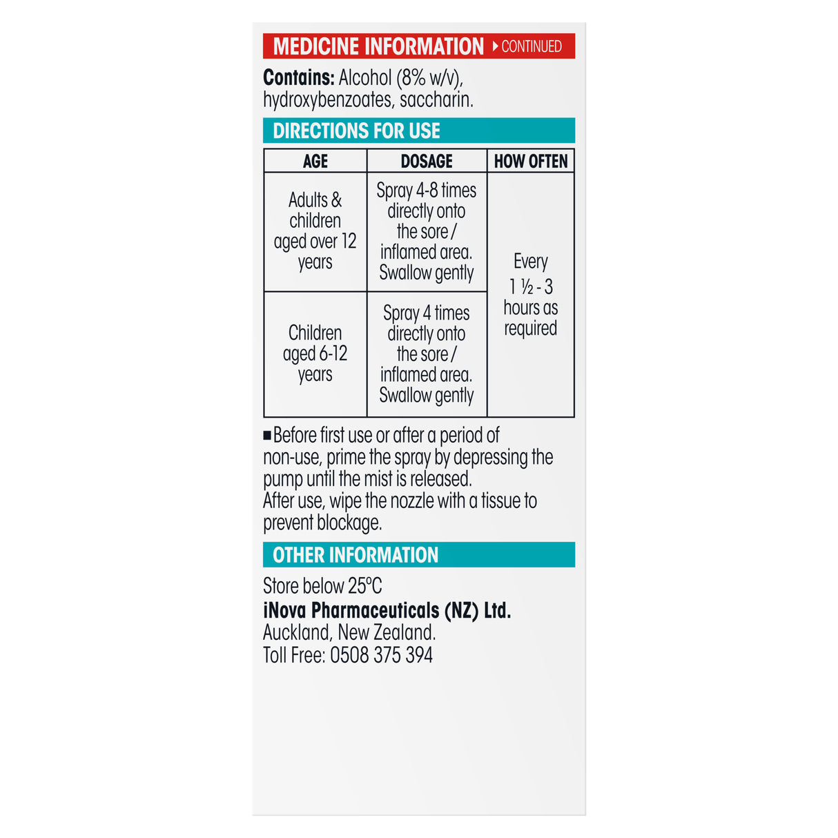 DIFFLAM Anti-Inflammatory Throat Spray 30ml