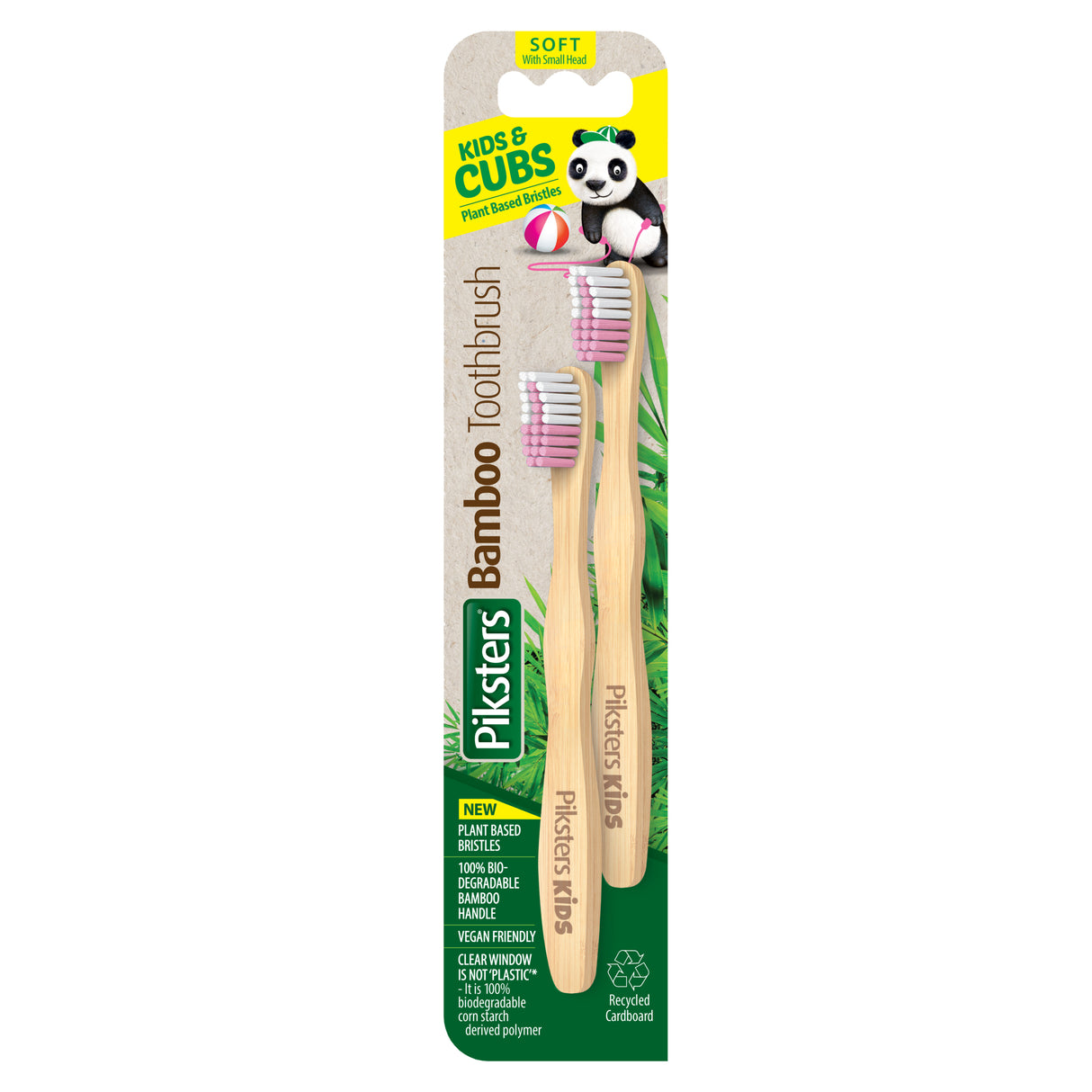 PIKSTERS P/Bamboo T/brush Kids 2pk