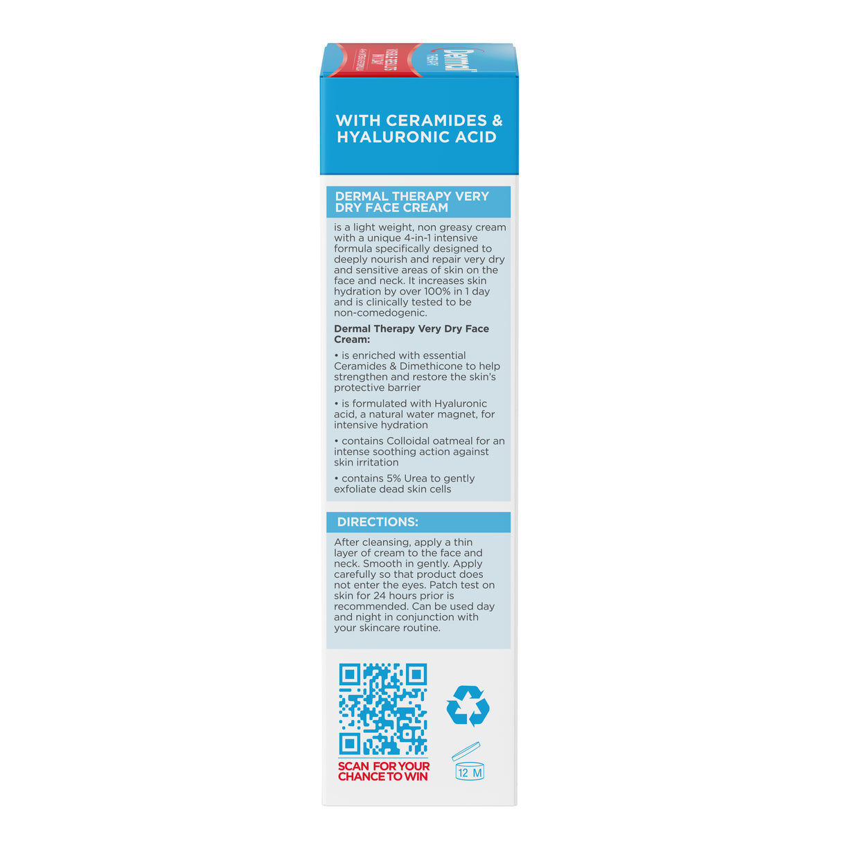 DERMAL THERAPY V/Dry Face Crm 50g