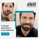 Just For Men Moustache & Beard Brush-In Colour Gel Real Black