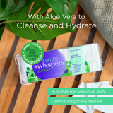 SWISSPERS 3in1 Cleanser Infused Pads - Aloe Vera & Vitamin E 60pk