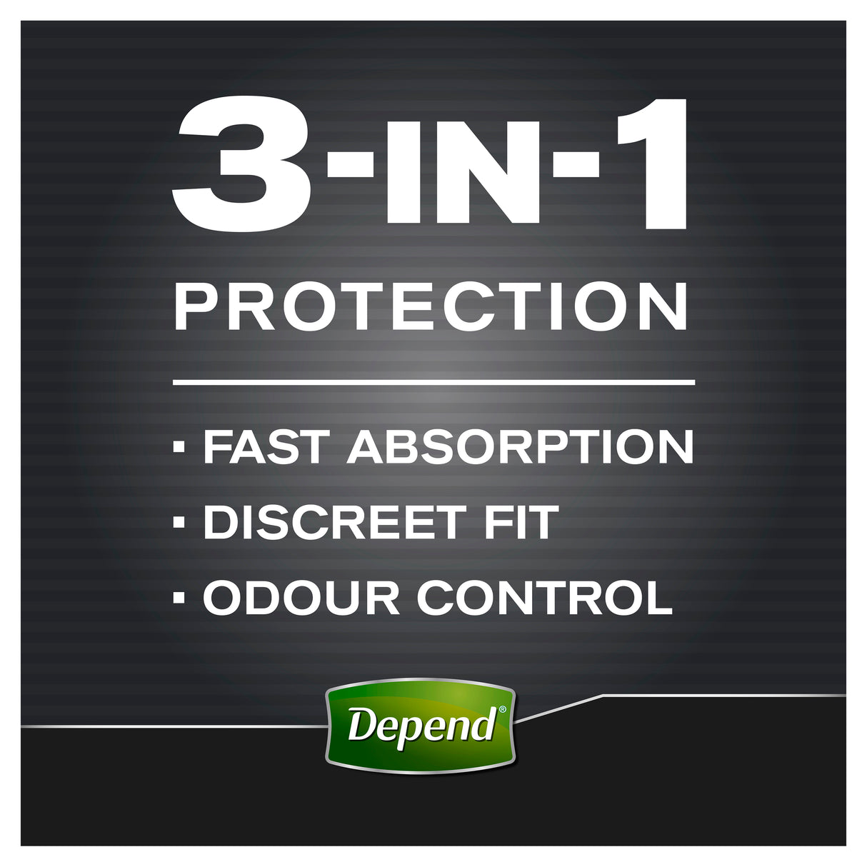 Depend Real Fit Incontinence Underwear Men Large 8 Pack