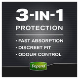 Depend Real Fit Incontinence Underwear Men Large 8 Pack