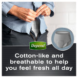 Depend Real Fit Incontinence Underwear Men Large 8 Pack