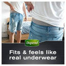 Depend Real Fit Incontinence Underwear Men Large 8 Pack