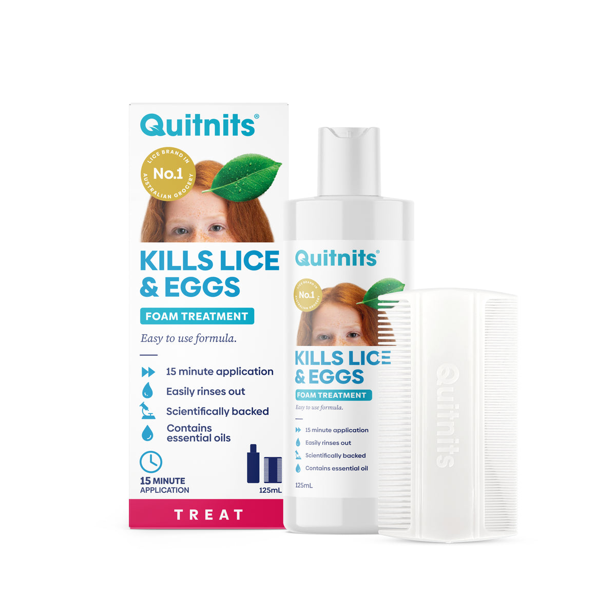 Quitnits Head & Body Lice Foam 125ml