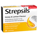 Strepsils Honey & Lemon Flavour 36 Lozenges