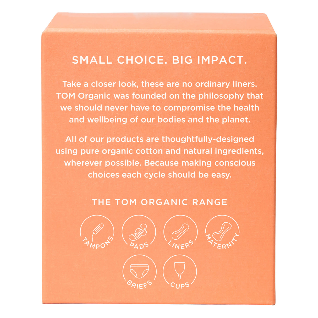 TOM Organic Ultra Thin Liners with Organic Cotton 26 Pack