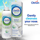Otrivin Breathe Clean Natural Daily Nasal Cleanser with Isotonic Seawater & Aloe Vera, 100mL