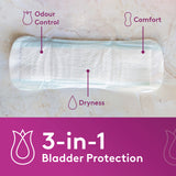 Poise Thin & Discreet Incontinence Pads Regular 16 Pack