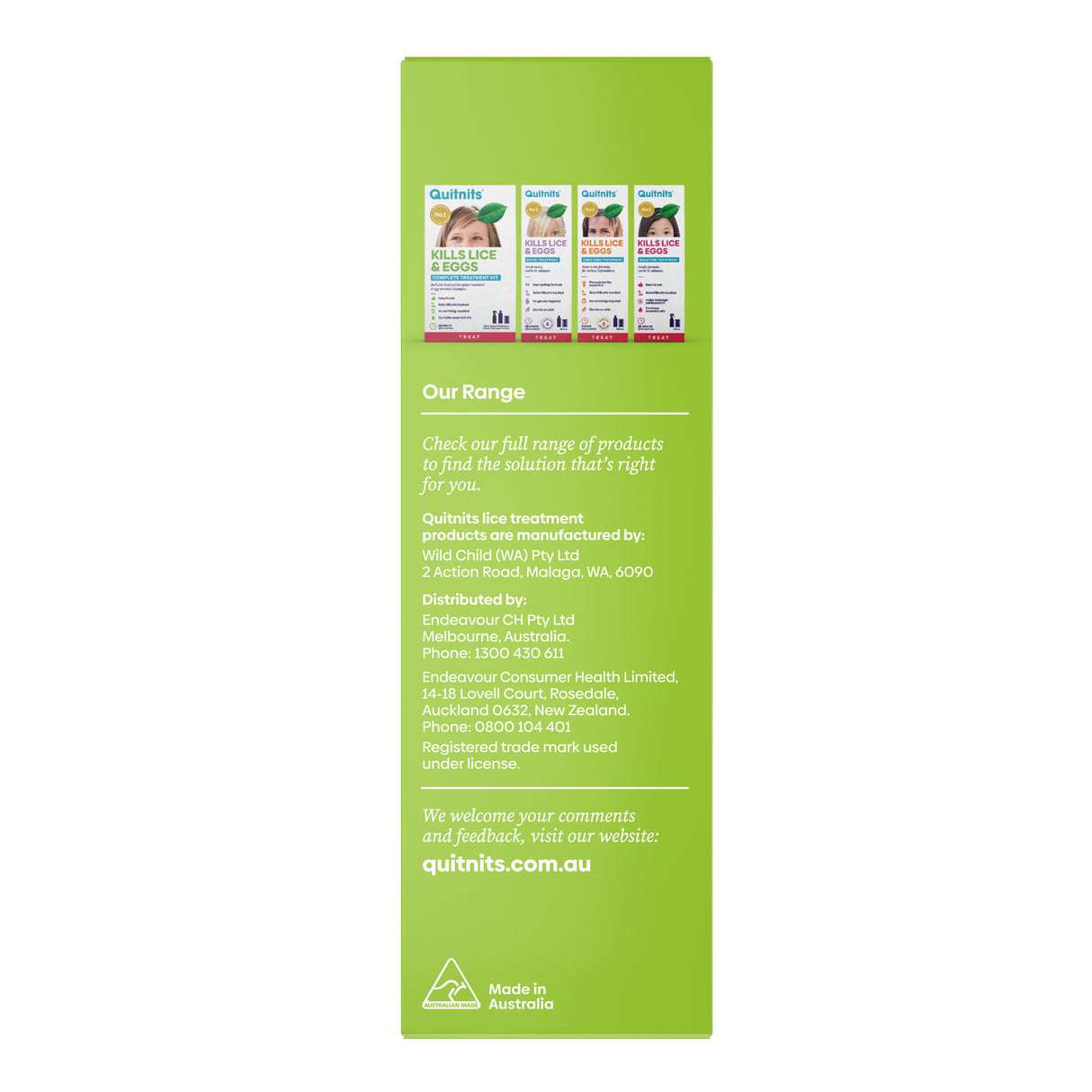 Quitnits Detangling Spray 150mL
