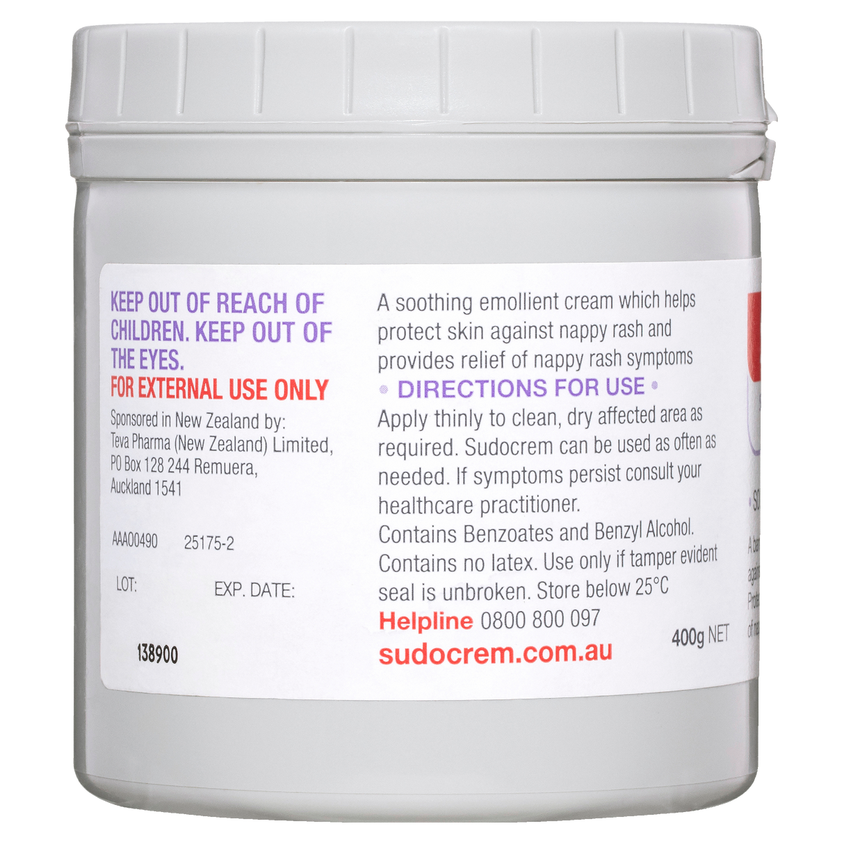 Sudocrem Antiseptic Healing Cream 400 g