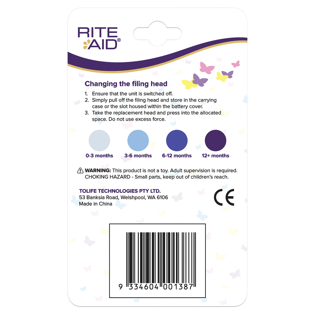 Rite Aid Baby Nail Trimmer Filing Head 4s